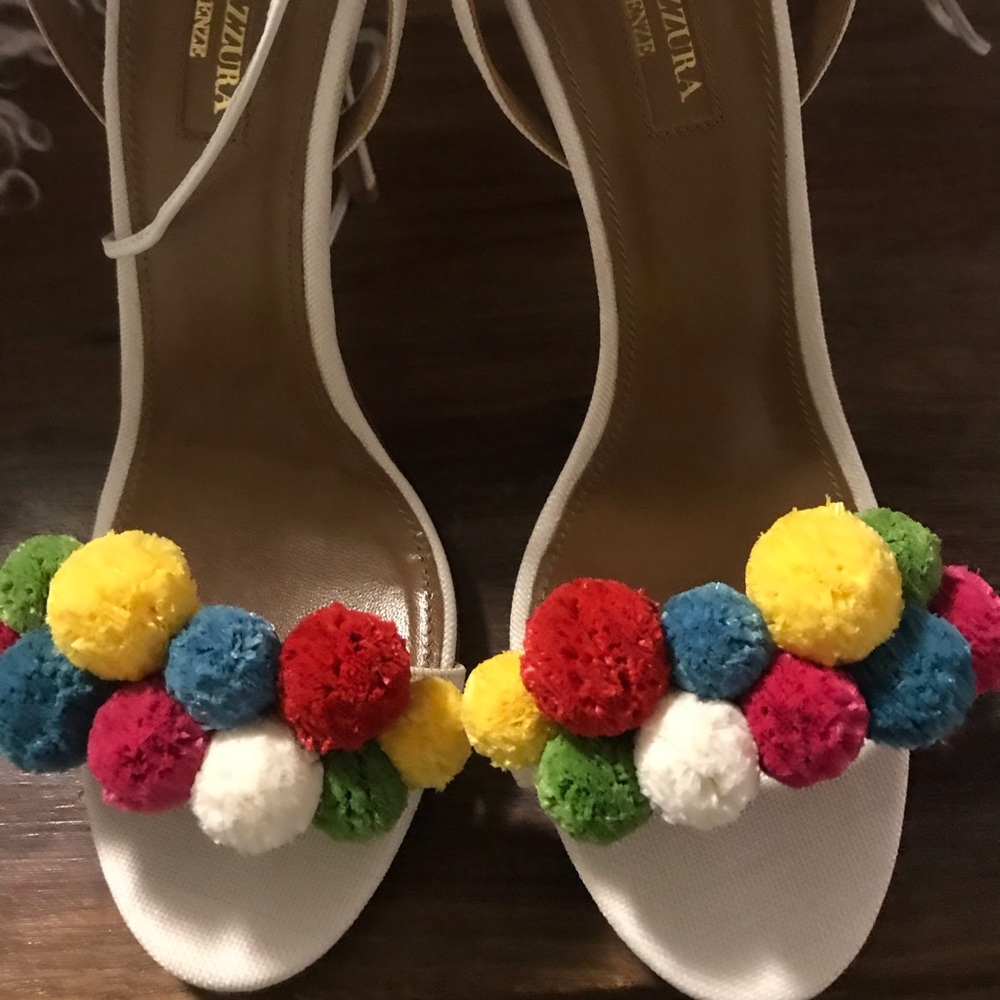Aquazzua Pom Pom Sandal - Picture 2 of 5